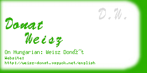 donat weisz business card